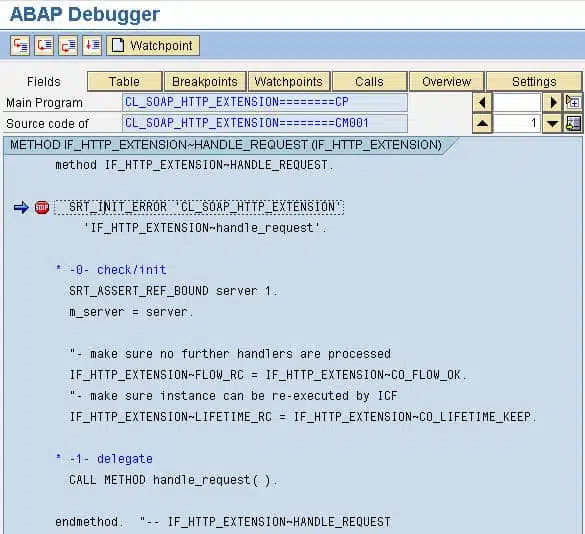 Debug ABAP Web Service 06