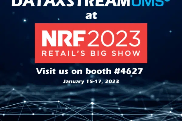 Retails Big Show NRF2023 logo and DataXstream OMS+ logo #sellbetter