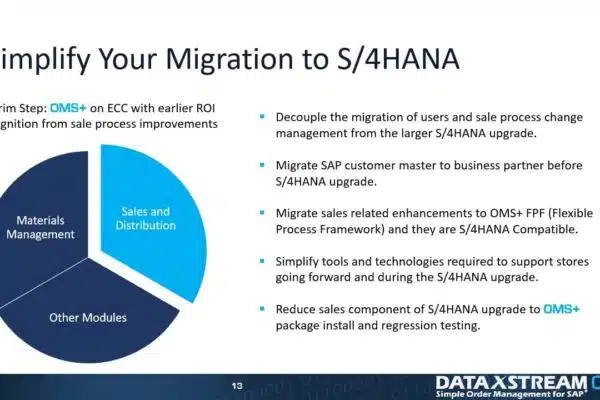 Use OMS+ to simplify your migration to S/4HANA and mitigate SAPSD upgrades